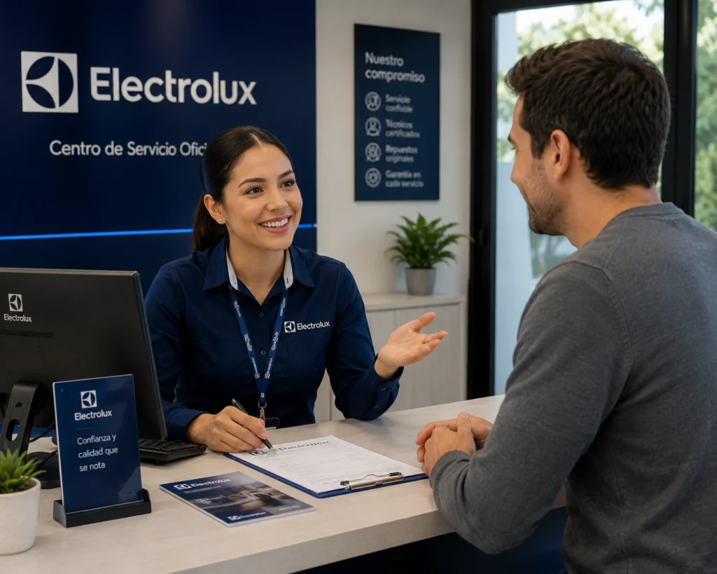 Técnico Electrolux realizando mantenimiento preventivo en Panamá